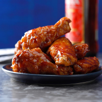 Honey-Barbecue Chicken Wings Recipe: How to Make It image