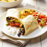 Black Bean Burritos Recipe: How to Make It - Taste of Home image