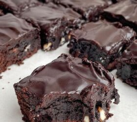 Triple Chocolate Brownies With Frosting | Foodtalk image