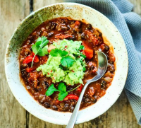 Mexican bean soup with guacamole recipe - BBC Good … image