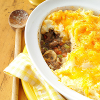 MASHED POTATOES CASSEROLE WITH GROUND BEEF RECIPES