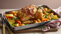 One-pan roast chicken dinner recipe - BBC Food image