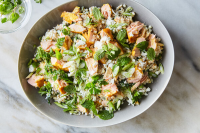 Salmon and Couscous Salad With Cucumber-Feta Dressing ... image