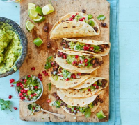 Spicy black bean tacos recipe - BBC Good Food image