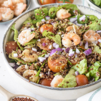 Pesto Shrimp + Quinoa Salad | Clean Food Crush image