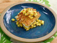 Hash Brown-Crusted Halibut with Mango Mint Relish Recip… image