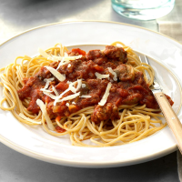 Mushroom-Beef Spaghetti Sauce Recipe: How to Make It image
