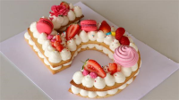Number Cake Recipe | Alphabet Cake | How to Make Cream Tar… image