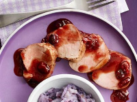 Cranberry-Glazed Pork Tenderloin Recipe | Food Netw… image