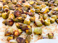 Easy Baked Frozen Okra Recipe - Indian Spiced to Perfection! image