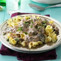 Slow-Cooker Ground Beef Stroganoff Recipe: How to Ma… image