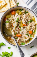 Chicken Barley Soup Recipe - Skinnytaste image