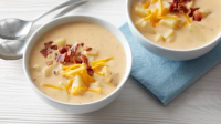 Slow-Cooker Cheesy Bacon-Ranch Potato Soup Recipe ... image
