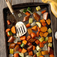 Roasted Kielbasa & Vegetables Recipe: How to Make It image