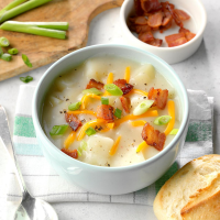 Baked Potato Soup Recipe: How to Make It - Taste of Home image