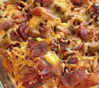 Easy Tater Tot Breakfast Casserole With Bacon and Sau… image