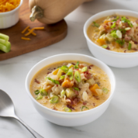 Duo Crisp + Air Fryer – Creamy Keto Chicken Ranch Soup – In… image