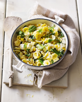 Pasta with sweetcorn, ricotta and basil recipe | delicious ... image