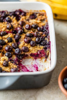 Baked Oatmeal with Blueberries and Bananas - Skinnytaste image
