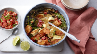 Sweet potato and halloumi curry recipe - BBC Food image