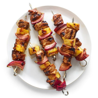 Pork, Pineapple, and Red Onion Kebabs Recipe image