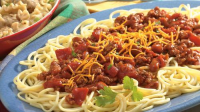 Chili Spaghetti Recipe - BettyCrocker.com image
