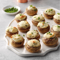 CHEESE AND BACON STUFFED MUSHROOMS RECIPES