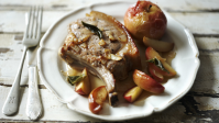 Pork chops with apples and cider recipe - BBC Food image