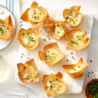 Crab Wonton Cups Recipe: How to Make It - Taste of Home image