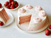 Strawberry Cake with Cream Cheese Frosting Recipe | Food ... image