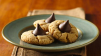 Bisquick Peanut Butter Blossom Cookies Recipe - BettyCrocke… image