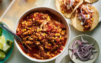 Slow-Cooker Chicken Tinga Tacos Recipe - NYT Cooking image
