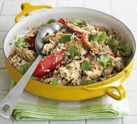 Chicken & pearl barley risotto recipe - BBC Good Food image