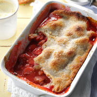 Rhubarb Strawberry Cobbler Recipe: How to Make It image