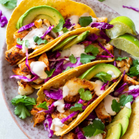 Easy Fish Tacos - The BEST Fish Taco Recipe with Fish Taco Sa… image