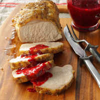 Pork Loin with Raspberry Sauce Recipe: How to Make It image