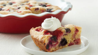 Easy Triple Berry Cake Recipe - BettyCrocker.com image