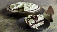 Mint Chocolate Chip Ice-Cream Pie Recipe - BettyCrocker.com image
