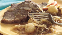 Slow-Cooker Bavarian-Style Beef and Sauerkraut Recipe ... image
