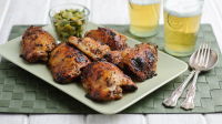 Sticky chicken thighs with lemon and honey recipe - BBC … image