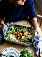 Vegetable bake recipe | Jamie Oliver traybake recipes image
