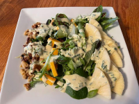 Cheddar Apple & Walnut Salad | Just A Pinch Recipes image