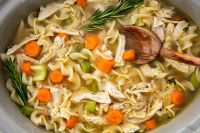 Easy Crockpot Chicken Noodle Soup Recipe - How to Make Slo… image