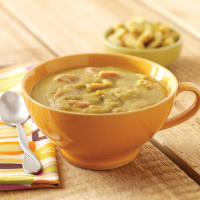 Slow Cooker Split Pea Soup with Carrots and Ham Hocks ... image
