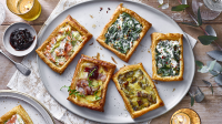 Puff pastry savoury tarts recipe - BBC Food image
