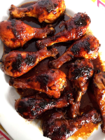 Easy Honey Soy BBQ Baked Chicken Legs Recipe - Melani… image
