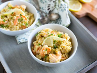 Risotto with Lemon and Shrimp for Two Recipe - Food Network image