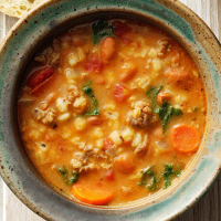 Slow-Cooker Creamy Tortellini and Sausage Soup Recipe ... image