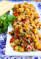 Potato Hash with Bell Peppers and Onions – The Comfort of ... image