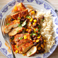 Black Bean Chicken with Rice Recipe: How to Make It image